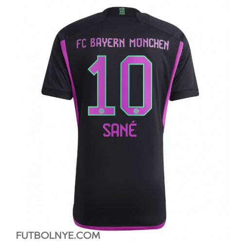 Camiseta Bayern Munich Leroy Sane #10 Visitante Equipación 2023-24 manga corta